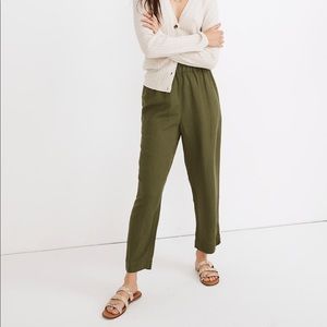 Madewell Tall Tapered Huston Pull-On Crop Pants